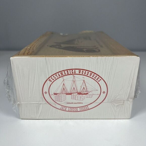 Vtg WestAmerica Woodworks Cassette STORAGE UNIT Jack London Square BRAND NEW! - Picture 2 of 7